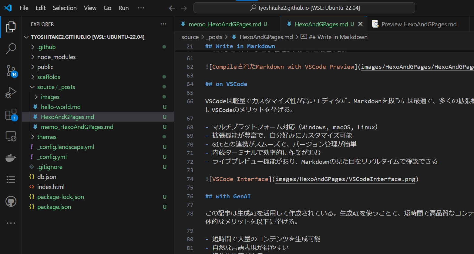 VSCode Interface